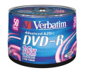 Verbatim Blank Dvd - Dvd r Azo 4.7gb 16x Matt Silver Surface 50pk Spindle - 43548